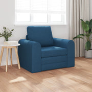 Divano Letto 2-in-1 Blu 98x71x83 cm Tessuto
