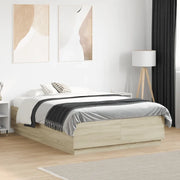 Giroletto-Struttura Letto Rovere Sonoma 135x190 cm in Legno Multistrato 527739