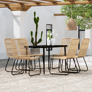Set Mobili da Pranzo per Giardino 7 pz Rovere cod mxl 34662