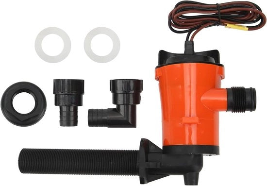 Pompa Livewell Portatile 12V per serbatoio di imbarco - 800GPH Capacità - Ventilatore per Pescatori e Tanke di Lure a Bordo