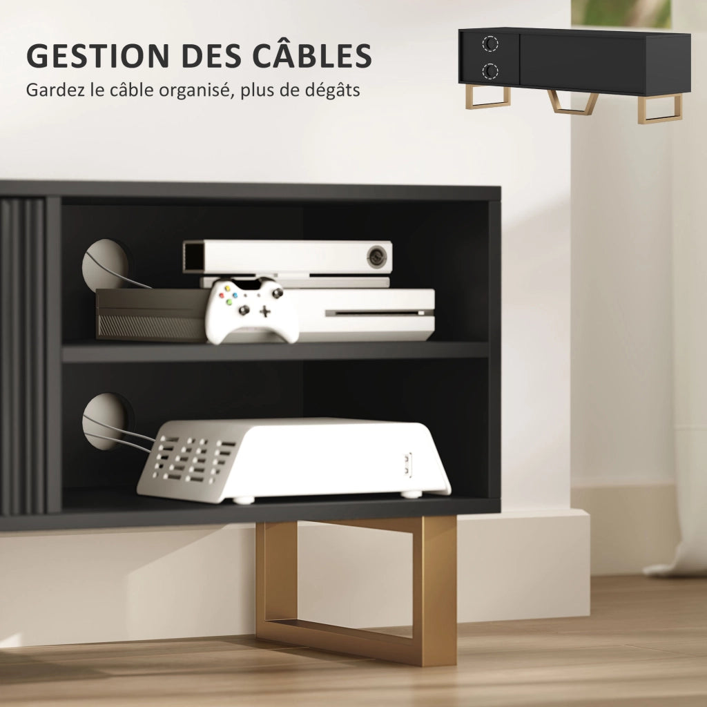 Mobile TV per televisori fino a 70 pollici ¨C zephmum ¨C bianco, multistrato, 120x30x