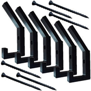 Haken per Kapstok per Pannelli Acustici Pannelli Acustici Pannelli Acustici per Progetti DIY Verticali Nero Grande inclusi Viti