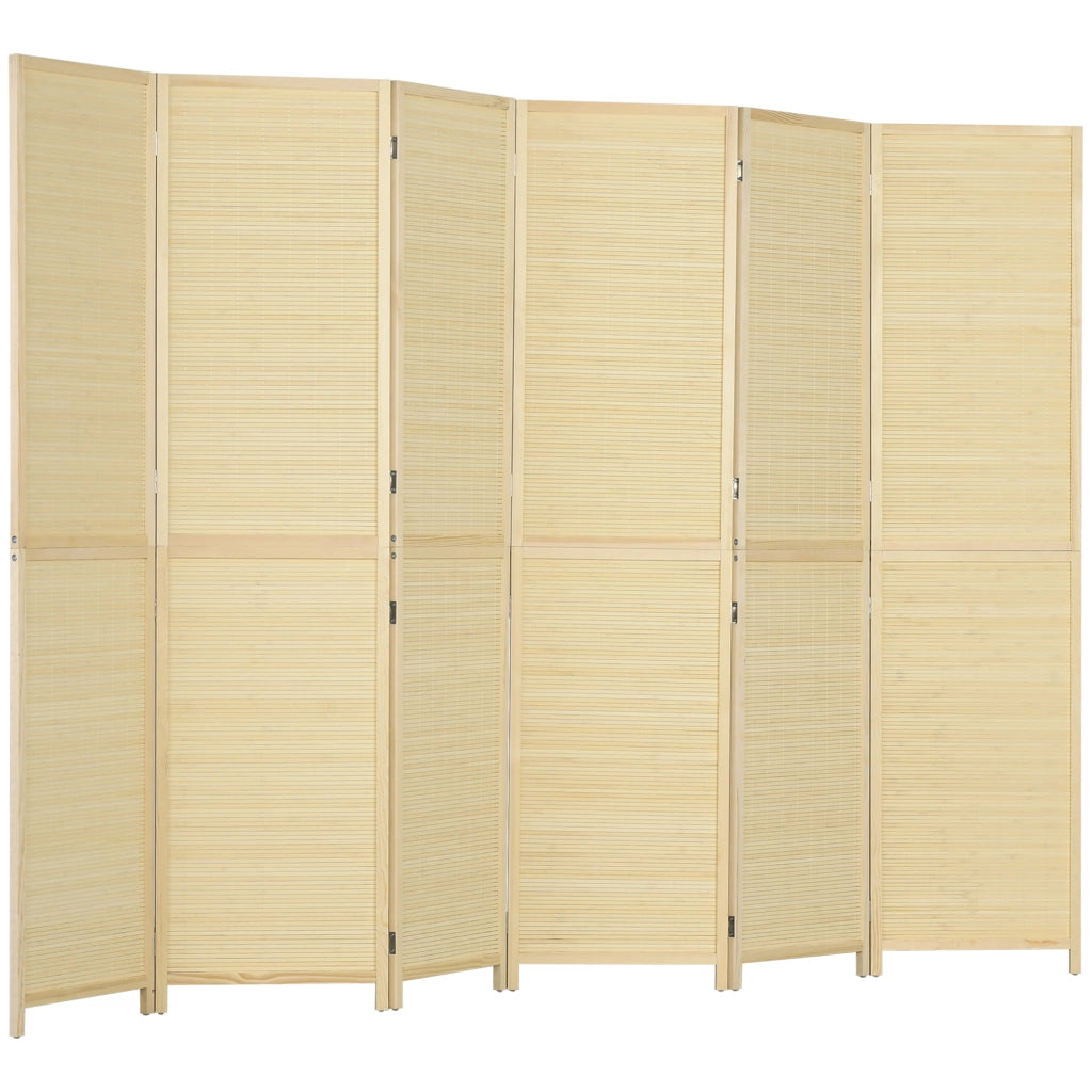 Paravento in bamb¨´ 6 pannelli ¨C Minimal ¨C 270x180 cm naturale