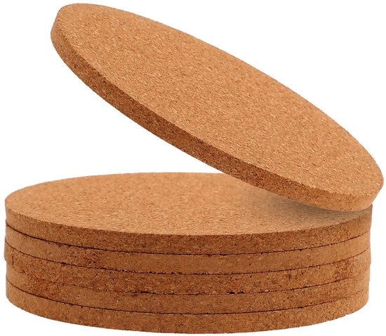 Pacchetto di 6 sottopiani, sottopiani di gomma rotondi, sottopiani di gomma rotondi da 10 cm per bibite, sottopiani da scrivania, sottopiani rotondi per set di bicchieri, tazze, bibite, sottopiani per piante, progetti di fai da te