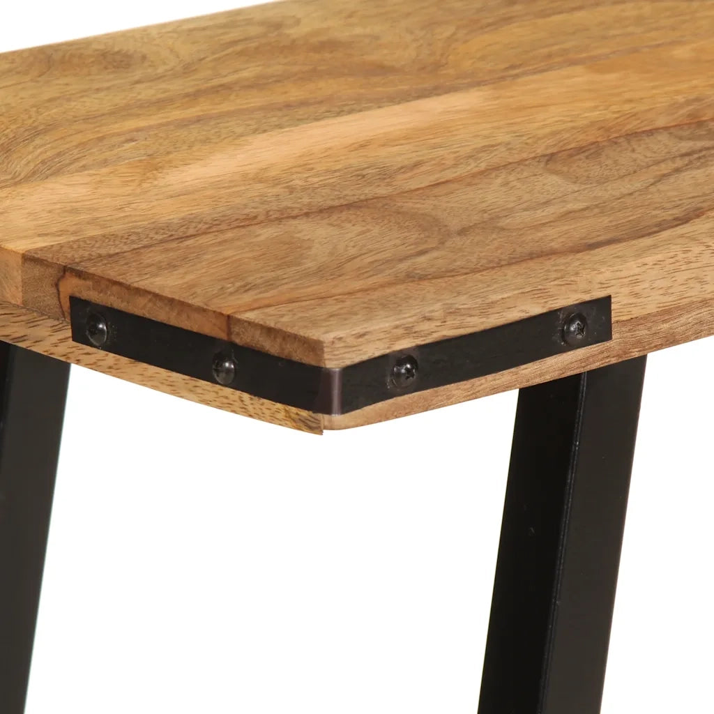 Tavolo Consolle 110x30x75 cm in Legno Massello di Mango
