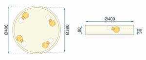 Lampada Classic App873-c Gold 40 Cm