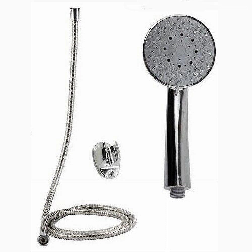 Trade Shop - Kit Doccetta Multigetto Doccino Soffione Doccia Laccio 1,8mt Staffa Bagno 69053 -