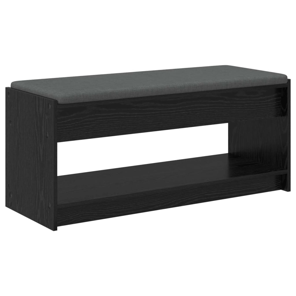 Panca per ingresso Rovere Nero 103 x 38 x 45 cm 891585