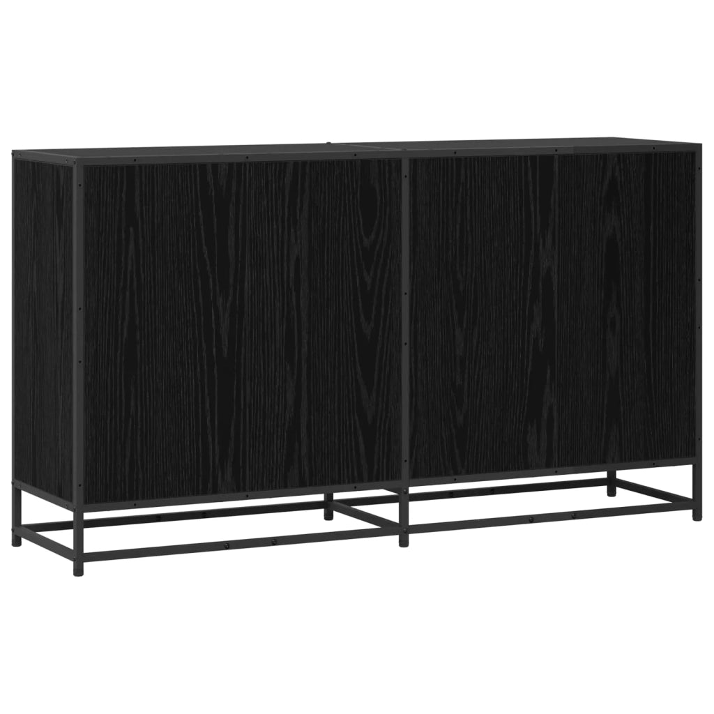 Credenza Rovere Nero 134 x 35 x 76 cm Legno ingegnerizzato 3446628
