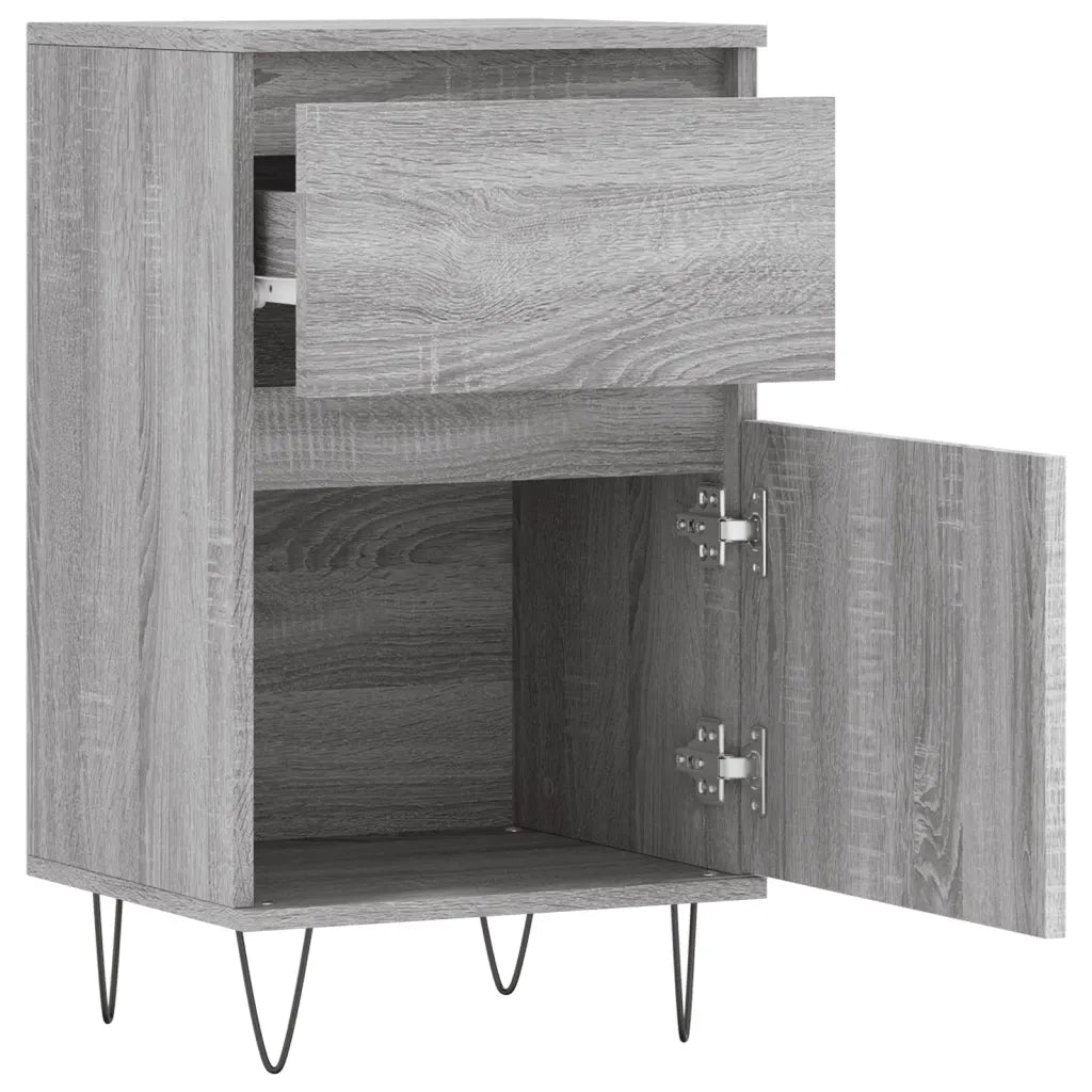 Credenze 2 pz Grigio Sonoma 40x35x70 cm in Legno Multistrato 831161