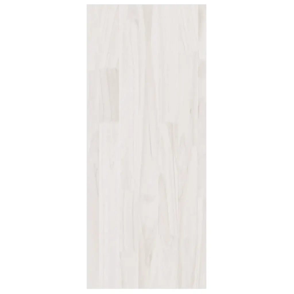 Libreria/Divisorio Bianco 100x30x71,5 cm Legno Massello di Pino 808209