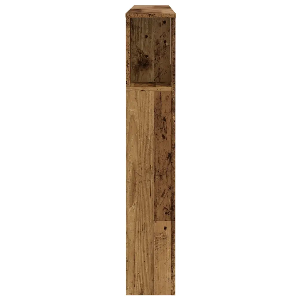 vidaXL Testiera Contenitore Legno Antico 140x18,5x102,5 cm Truciolato