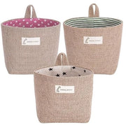 Set di tovaglioli in lino - set da 3 pezzi - giallo - 100% lino naturale - 10 x 13 cm