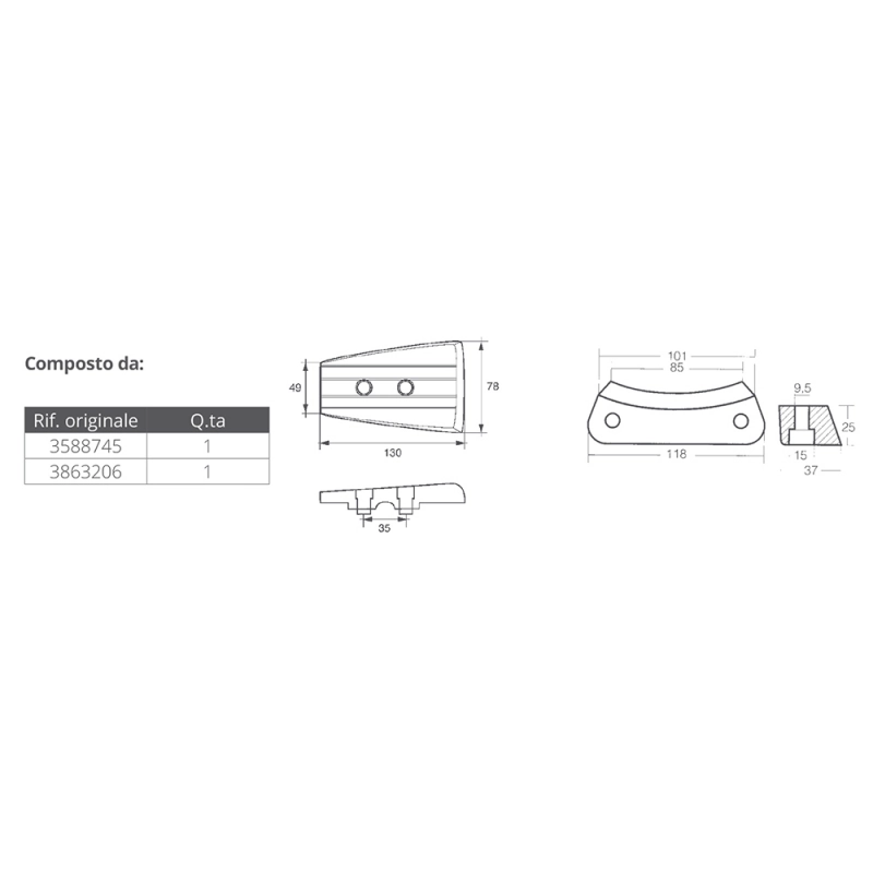 KIT ALLUMINIO VOLVO DPH