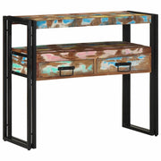 Tavolo consolle 90 x 33 x 75 cm Legno Recuperato Massello 4102744
