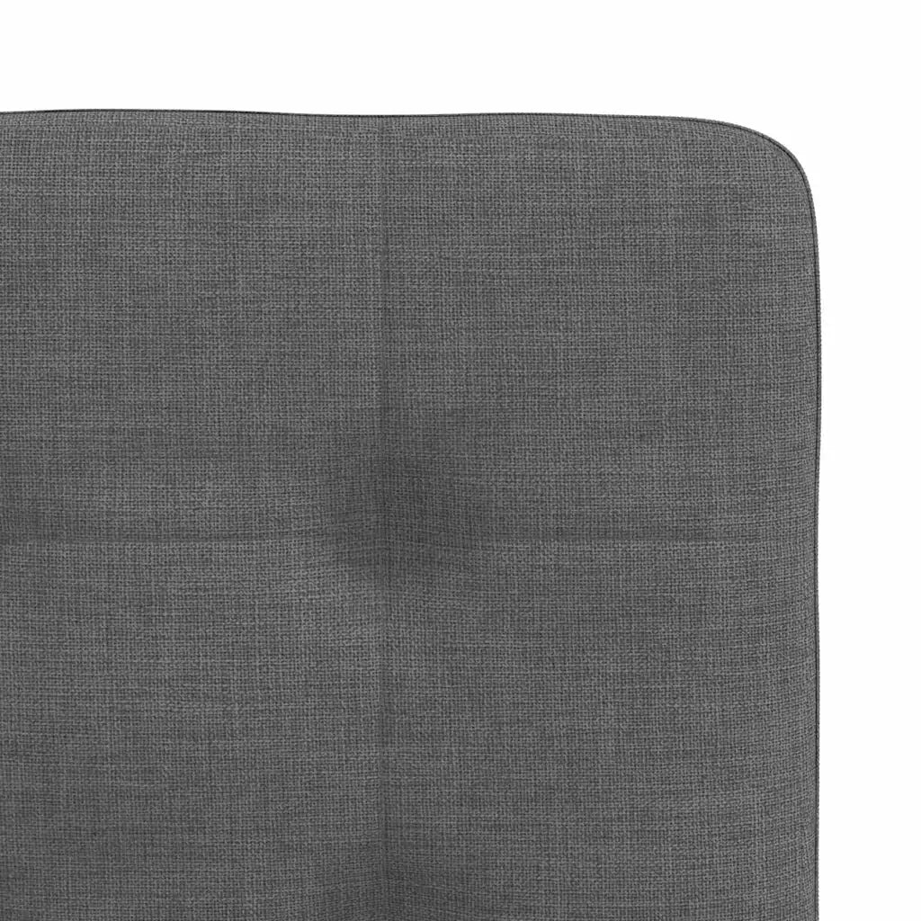 Sedie da Pranzo 4 pz Grigio Scuro in Tessuto 3315169