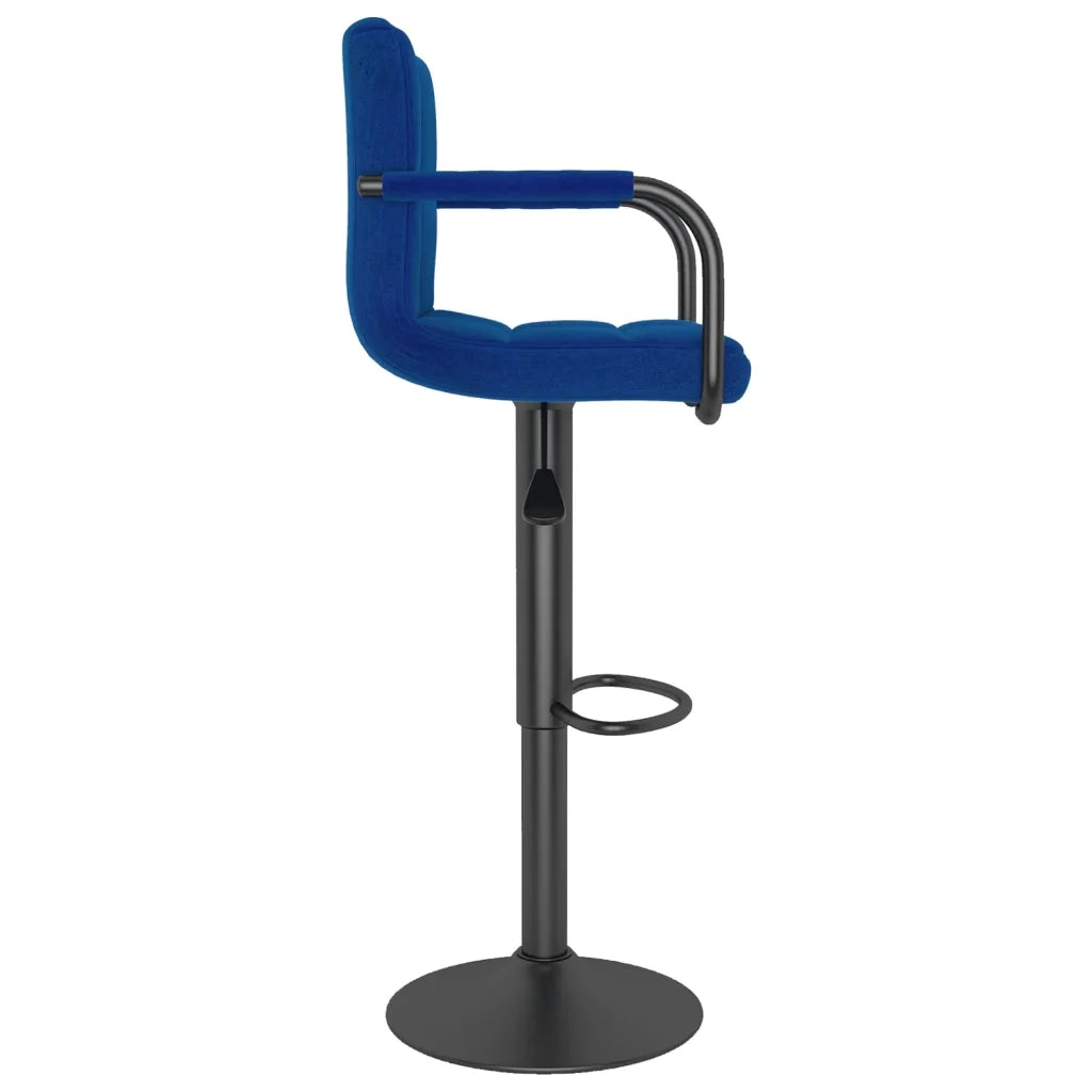 Sgabello da Bar Blu in Tessuto 334629