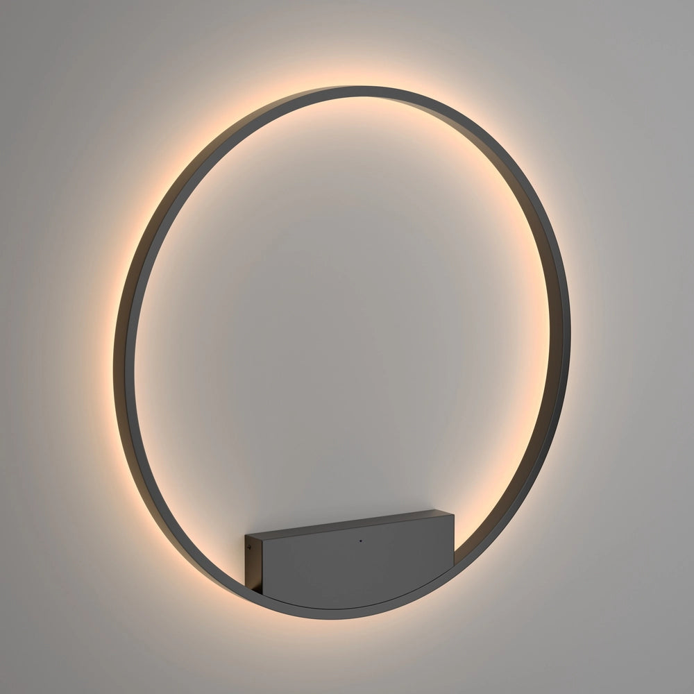 Applique tonda nera Maytoni Rim LED 51W 3000K 2400lm