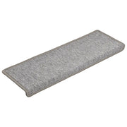Tappetini per scale 30 pz | Gradini per Scale 65x21x4 cm Grigio chiaro Bordo rettangolare