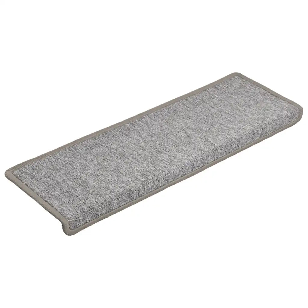 Tappetini per scale 30 pz | Gradini per Scale 65x21x4 cm Grigio chiaro Bordo rettangolare