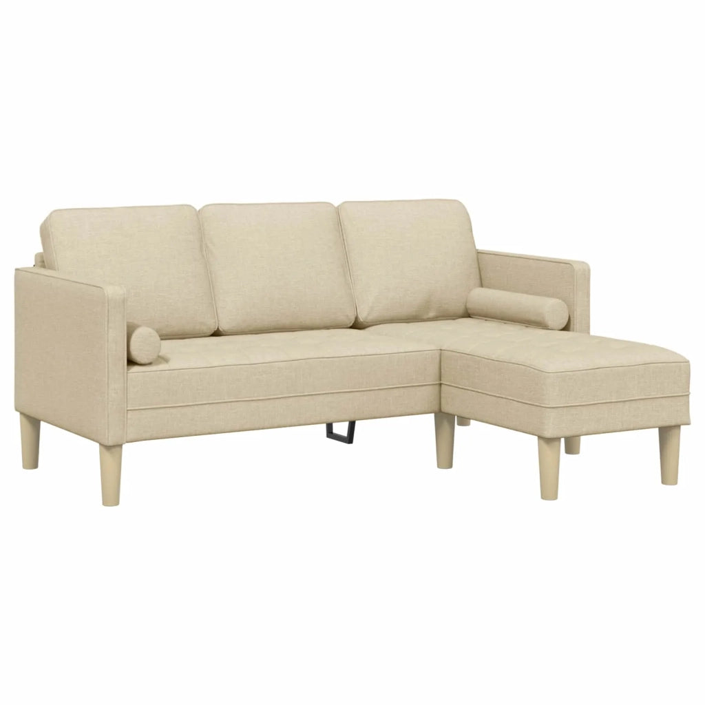 Set di divani 2 pz Crema Poliestere 3329258
