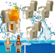 4 contenitori per bevande per piscina - contenitore per bicchieri per piscina - contenitore per bicchieri per bordo piscina - accessori per feste in piscina