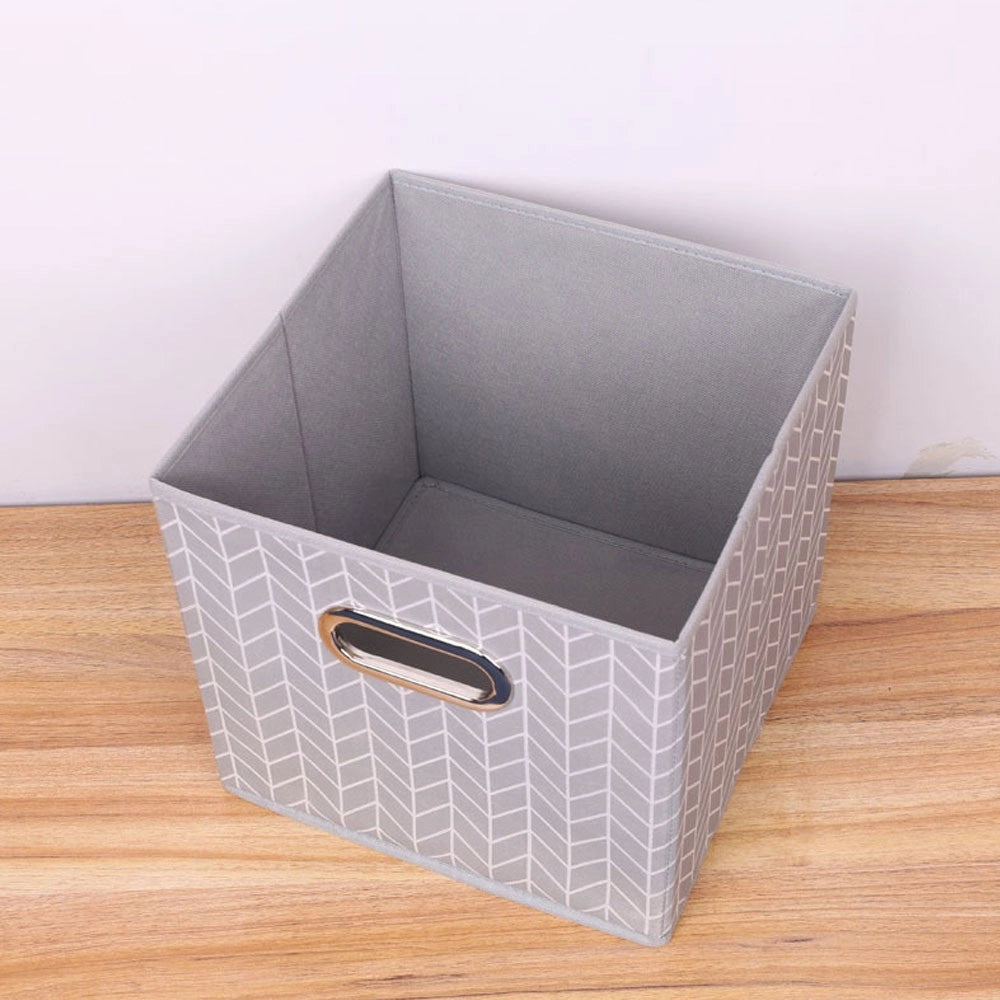 Trade Shop - Box Scatola Salvaspazio Armadio Contenitore Porta Oggetti Organizer 25x25x25 Cm -