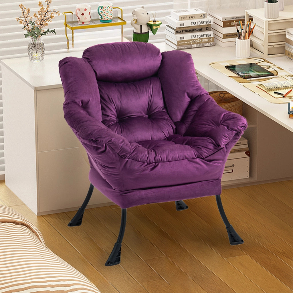 POLTRONA Relax con struttura in metallo Viola