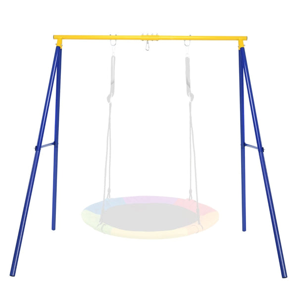 Struttura ad A extra large in acciaio per altalena, Supporto di metallo per altalena per interno ed esterno Giallo-Altalene e dondoli
