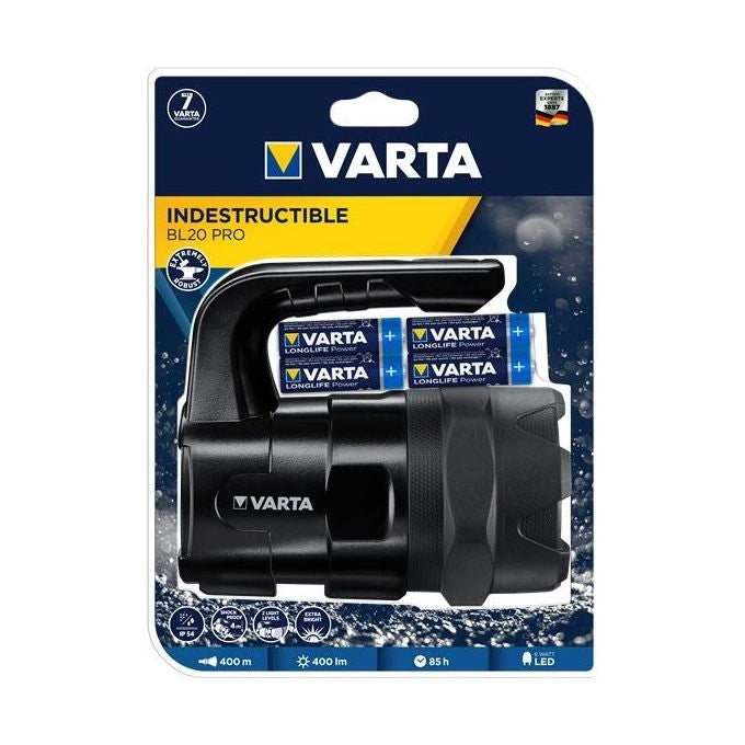 Varta INDESTRUCTIBLE BL20 PRO Nero Torcia a mano LED