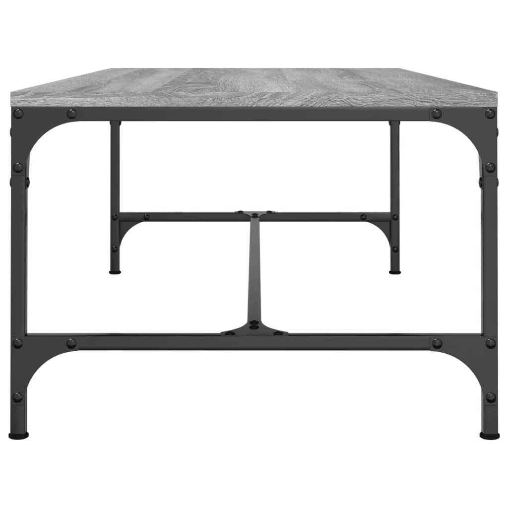 Tavolino da Salotto-Tavolino da soggiorno Grigio Sonoma 100x50x35cm Legno Multistrato