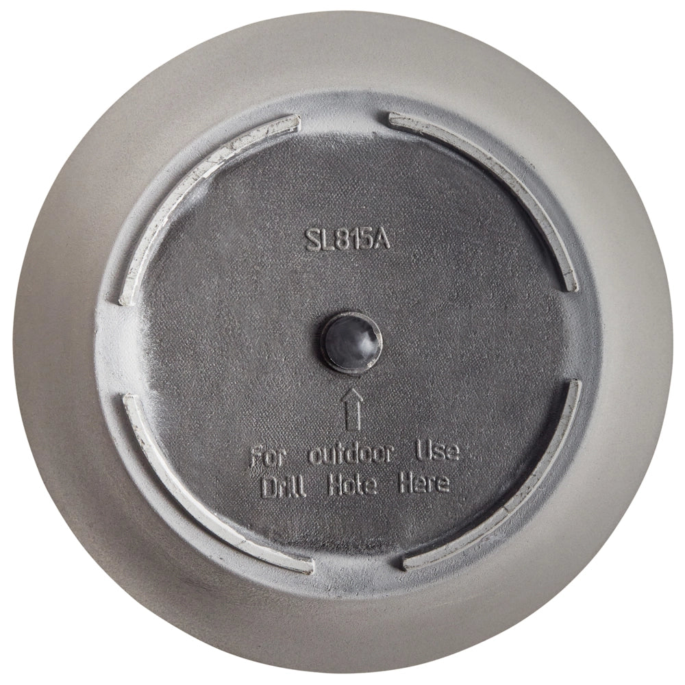 Vaso per piante Solido Grigio Pietra Miscela Poliresina Opaco Resistente all'esterno Rotondo ⌀ 49 cm