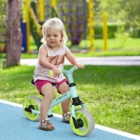 Bici Senza Pedali per Bambini max 4 Anni con Sella Regolabile, in Acciaio, PP, PU e TPR, 66.5x34x47 cm