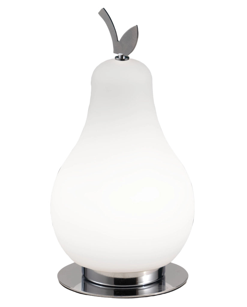 Lampada da Tavolo Wilma 8W LED Integrato 3000K Bianco/Cromato, Regolazione Luce al Tocco, IP20, 230V, Design in Metallo e Vetro - Wilma