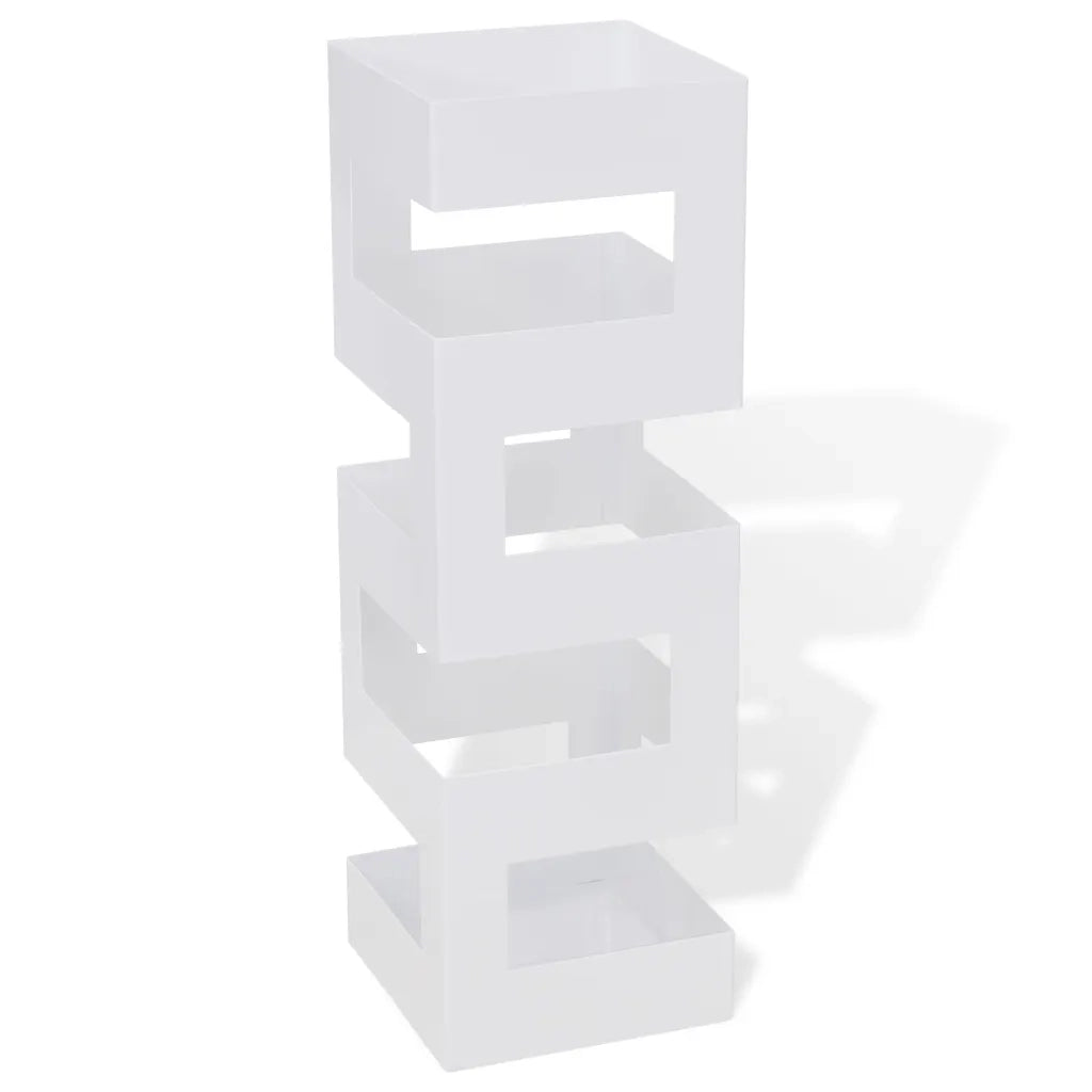 Portaombrelli Bastoni Passeggio Quadrato Acciaio 48,5 cm Biancocod mxl 126838