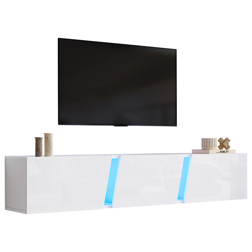 Mobile TV a murale - Xylo - 180x35x30cm LED 3 porte per 75"