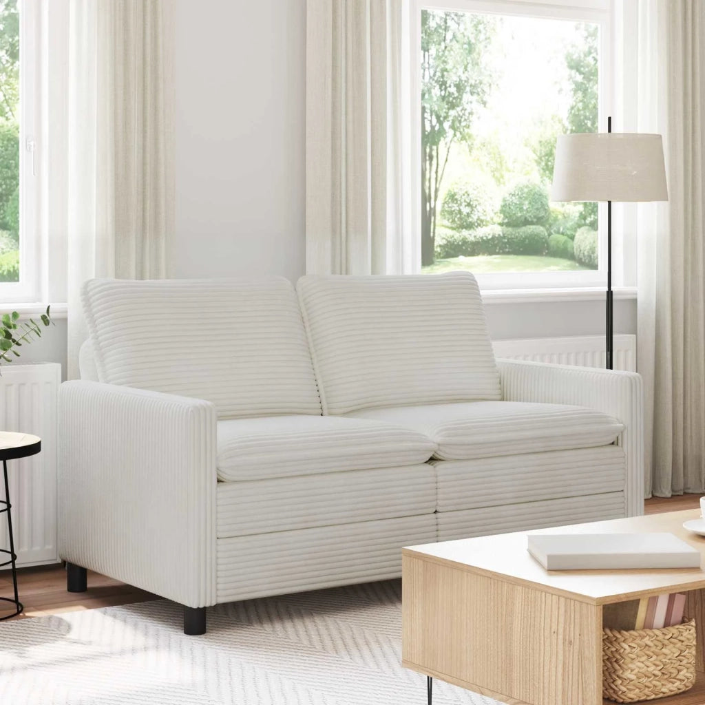 Divano Crema 156 x 81 x 87,5 cm Poliestere 42028868