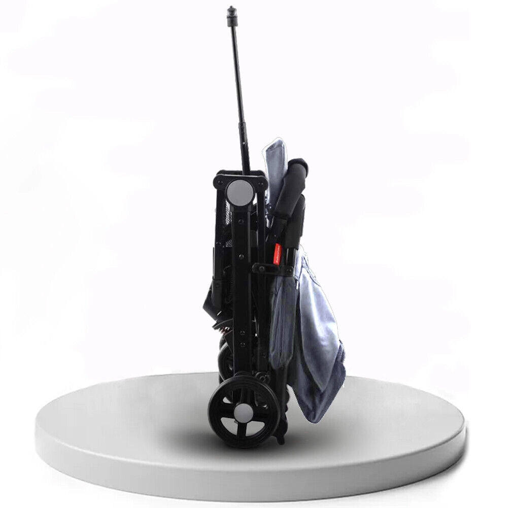 Passeggino Wizy Easy Ultra Leggero Chiusura Facilitata Salvaspazio Portata 15 kg-Grigio