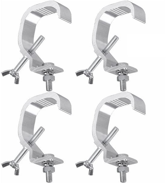 Sostegno per lampada 4 parti - Struttura di illuminazione robusta - Denti antiscivolo - Testa regolabile - Capacità di carico 20 kg - Adatto per tubi di fissaggio da 30-52 mm - Supporto per lampada