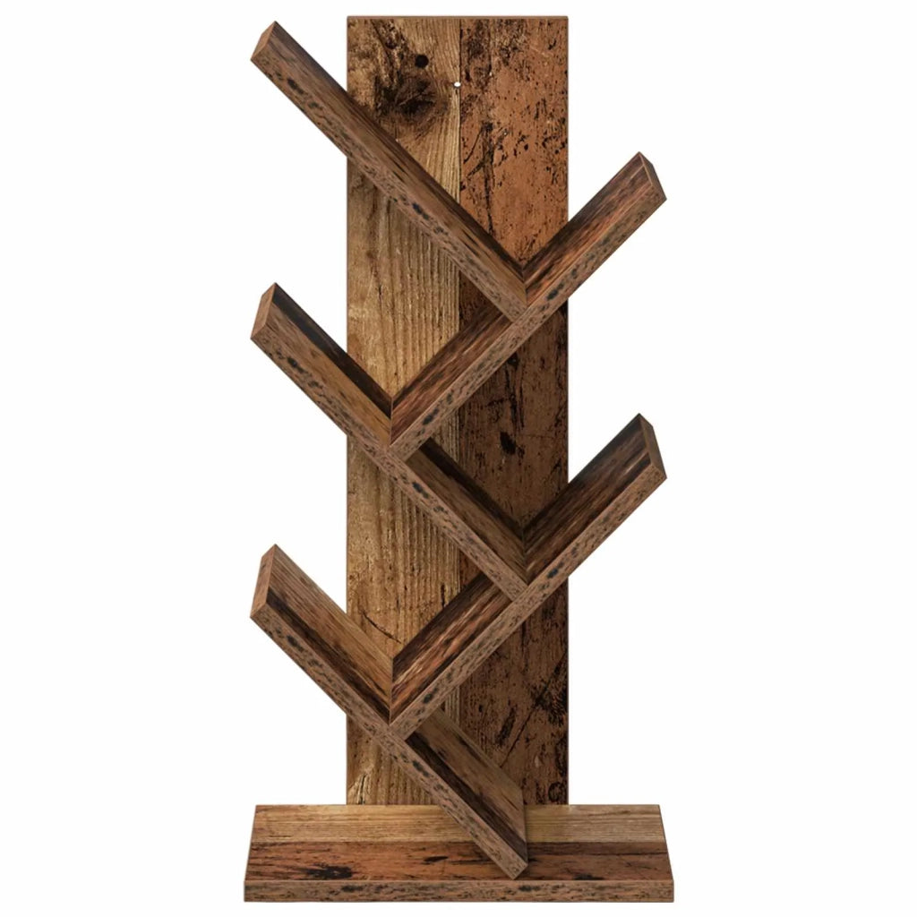 Libreria ad Albero 4 Ripiani 30 x 18 x 60 cm Legno antico 8012370