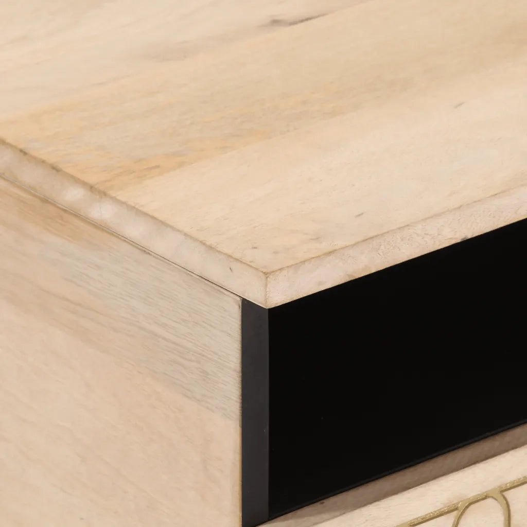 Tavolino da Salotto 80x54x40 cm in Legno Massello di Mango 358261