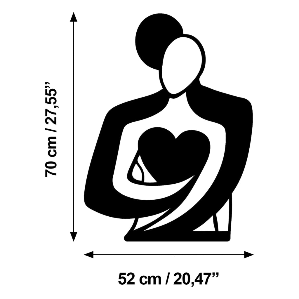 Miza, Quadro Materiale Struttura in Metallo, 70x52h cm Nero