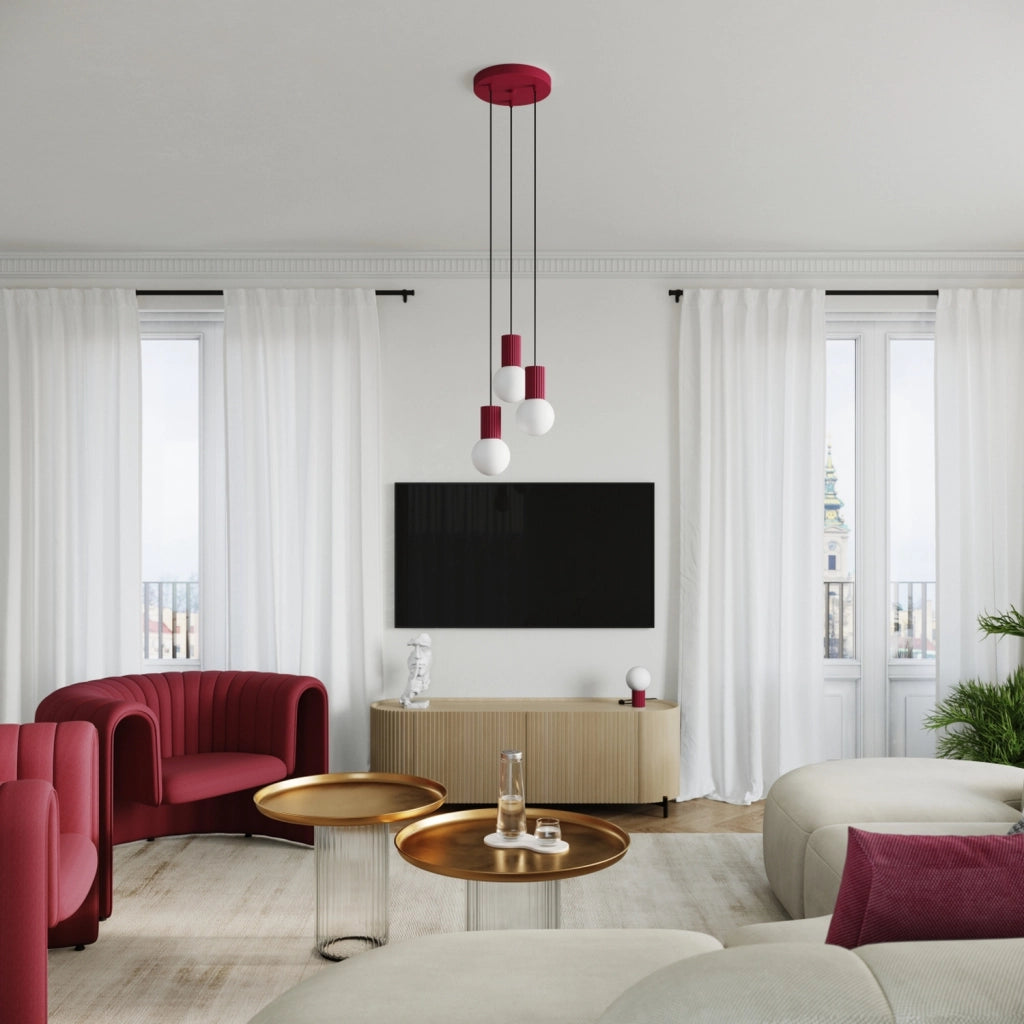 Lampada da tavolo moderna borgogna SFERA G9 Pure Lume