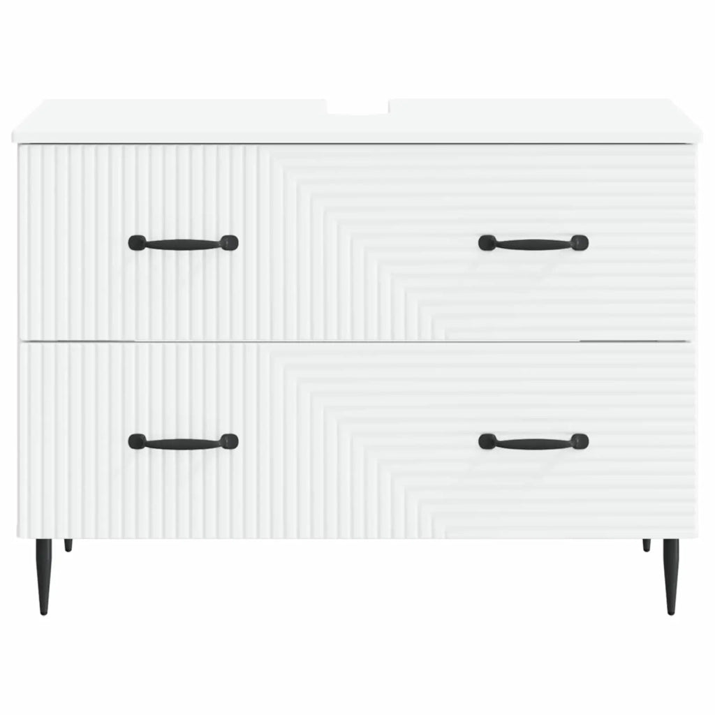 Armadio per Lavabo da Bagno HAARLEM Bianco 82 x 41 x 58,5 cm 896795