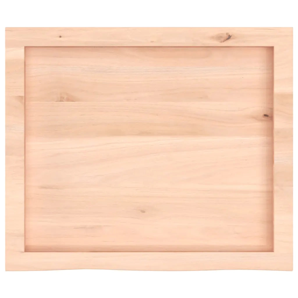 Piano Bagno 60x50x(2-6) cm in Legno Massello Non Trattato 3156013