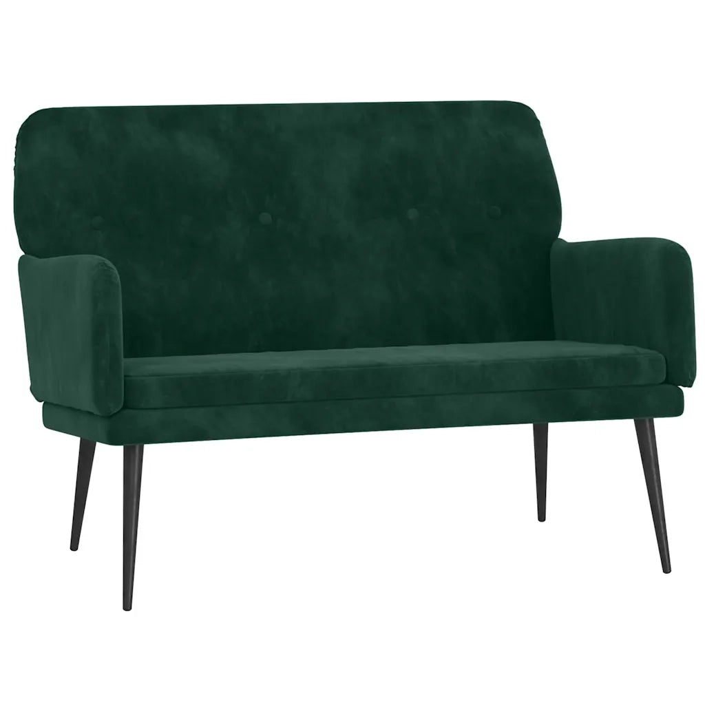 Panca Verde Scuro 108x79x79 cm in Velluto CFW7459394