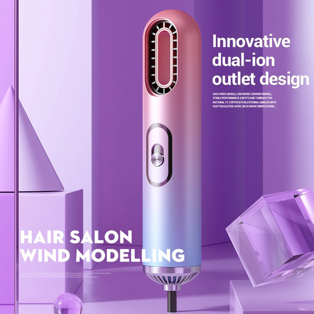 Trade Shop - Asciugacapelli Hair Styler Phono Asciugatura Rapida Portatile Con Accessori -