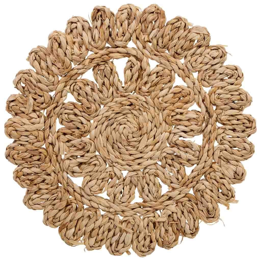 Sottopentola in fibra naturale marrone 50x35x1,5h cm