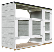 Ricovero per bidoni da giardino 2x240L TIMBELA M981A-TUNDRA GREY
