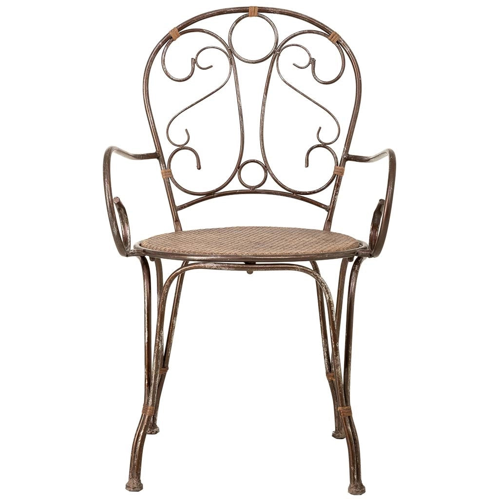 Sedia in metallo 52,7x50,1x45/92,7h cm marrone